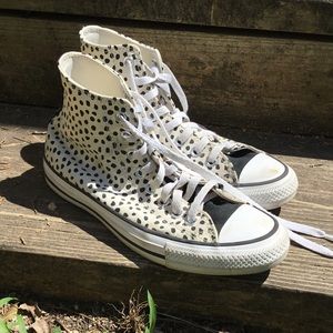 spotted high top converse